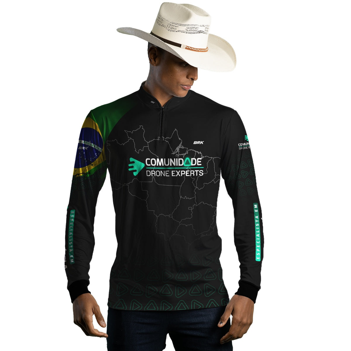 Camisa Agro Brk Drone Expert comunidade com Proteção Solar UV50+ - Brk Agro