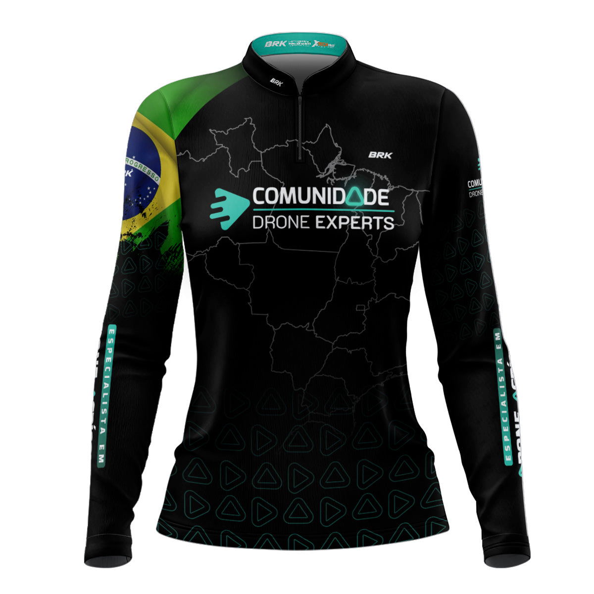 Camisa Agro Feminina Brk Drone Expert comunidade com Proteção Solar UV50+ - Brk Agro