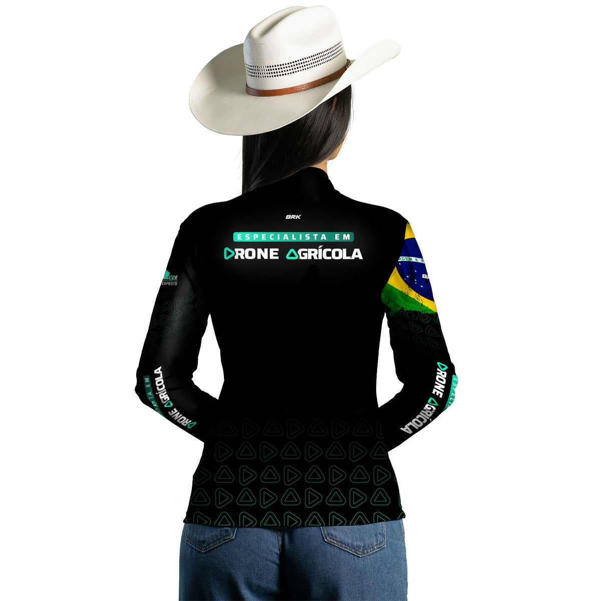 Camisa Agro Feminina Brk Drone Expert comunidade com Proteção Solar UV50+ - Brk Agro