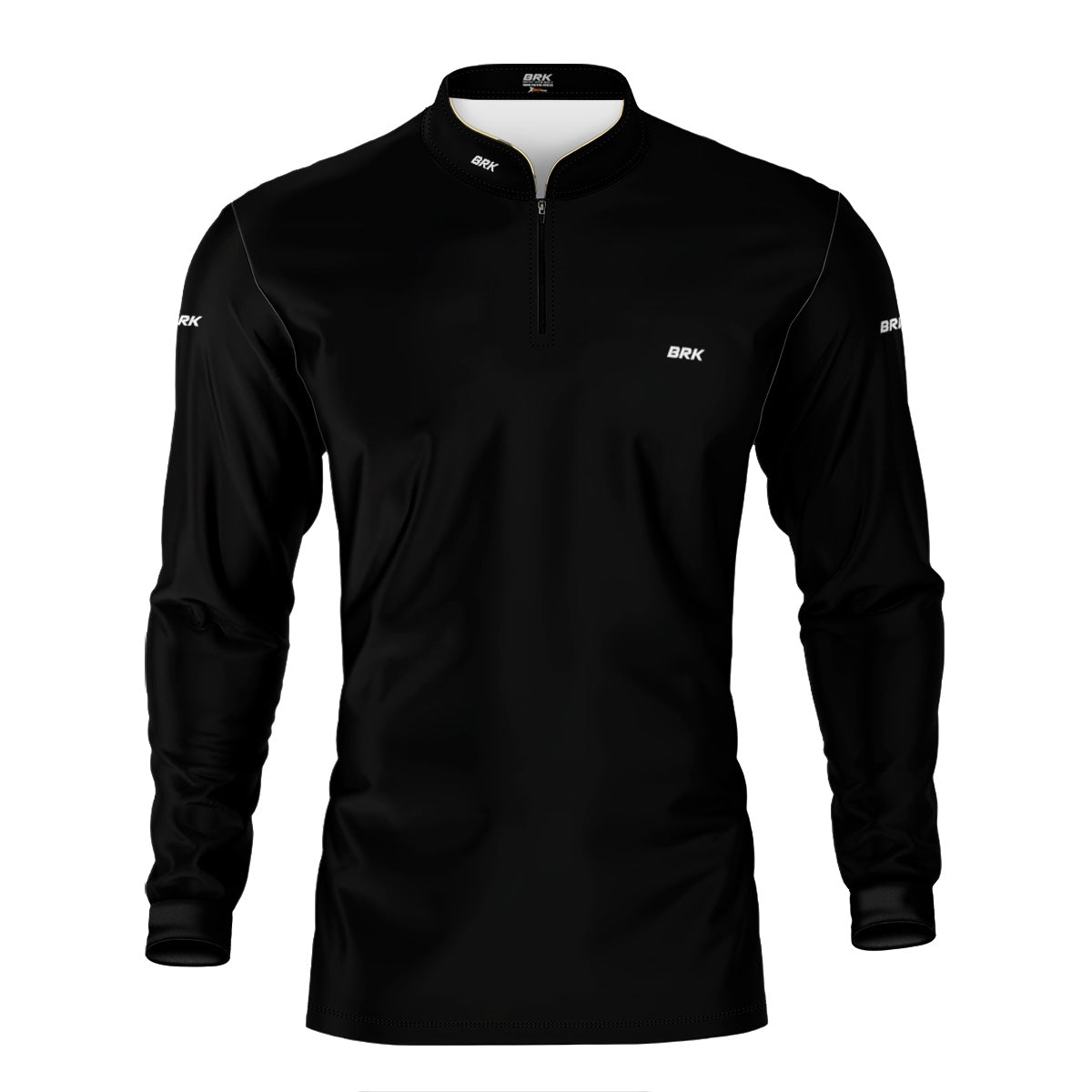 Camisa Masculina Brk Basica Preta com Proteção Solar UV50+ - Brk Agro