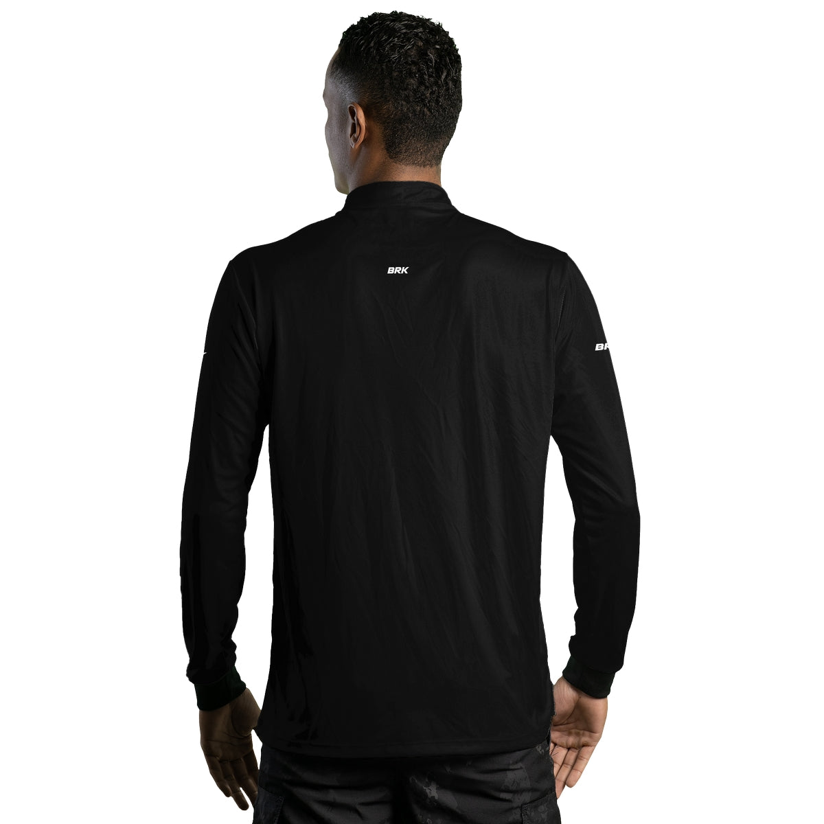 Camisa Masculina Brk Basica Preta com Proteção Solar UV50+ - Brk Agro