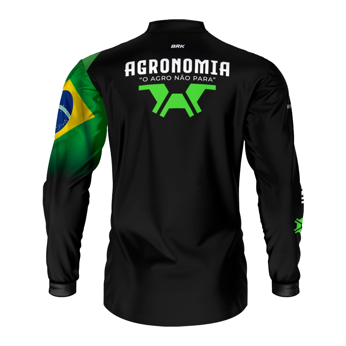 Camisa Agro Brk Agronomia Preta com Proteção Solar UV50+ - Brk Agro