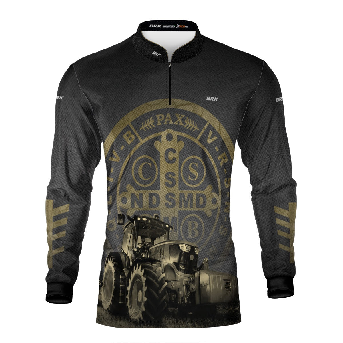 Camisa Agro Brk Medalhão São Bento com UV50+ Envio Imediato - Brk Agro