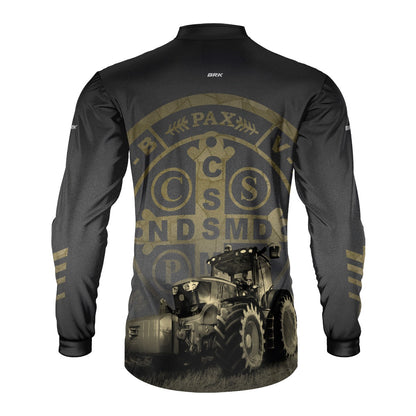 Camisa Agro Brk Medalhão São Bento com UV50+ Envio Imediato - Brk Agro