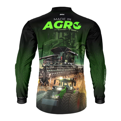 Camisa Agro Brk Made in Agro Produtor de Soja com Proteção Solar UV50+ Envio Imediato - Brk Agro
