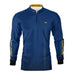 Camisa Agro Brk Básica Azul e Amarelo com Proteção Solar UV50+ - Brk Agro
