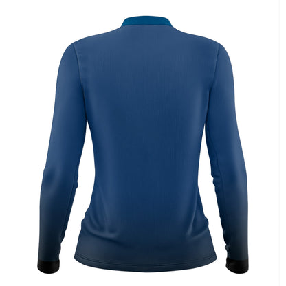 Camisa Feminina Brk Basic Azul Naval com Proteção Solar UV50 Envio Imediato - Brk Agro