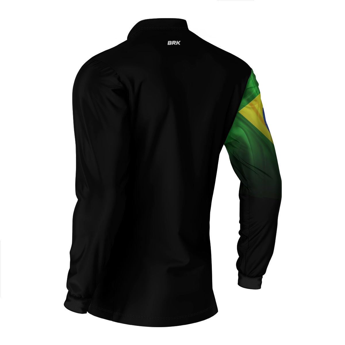 Camisa Brk Preta Bandeira do Brasil com Proteção Solar UV50 Envio Imediato - Brk Agro