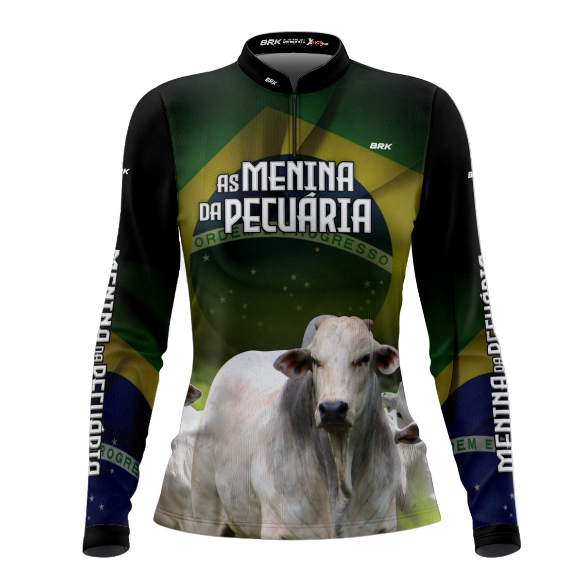 Camisa Feminina Agro Brk As Menina da Pecuária com Proteção Solar UV50+ - Brk Agro