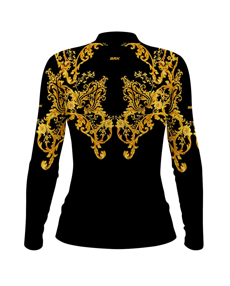 Camisa Brk Agro Boiadeira Preta com Proteção Solar UV50+ - Brk Agro