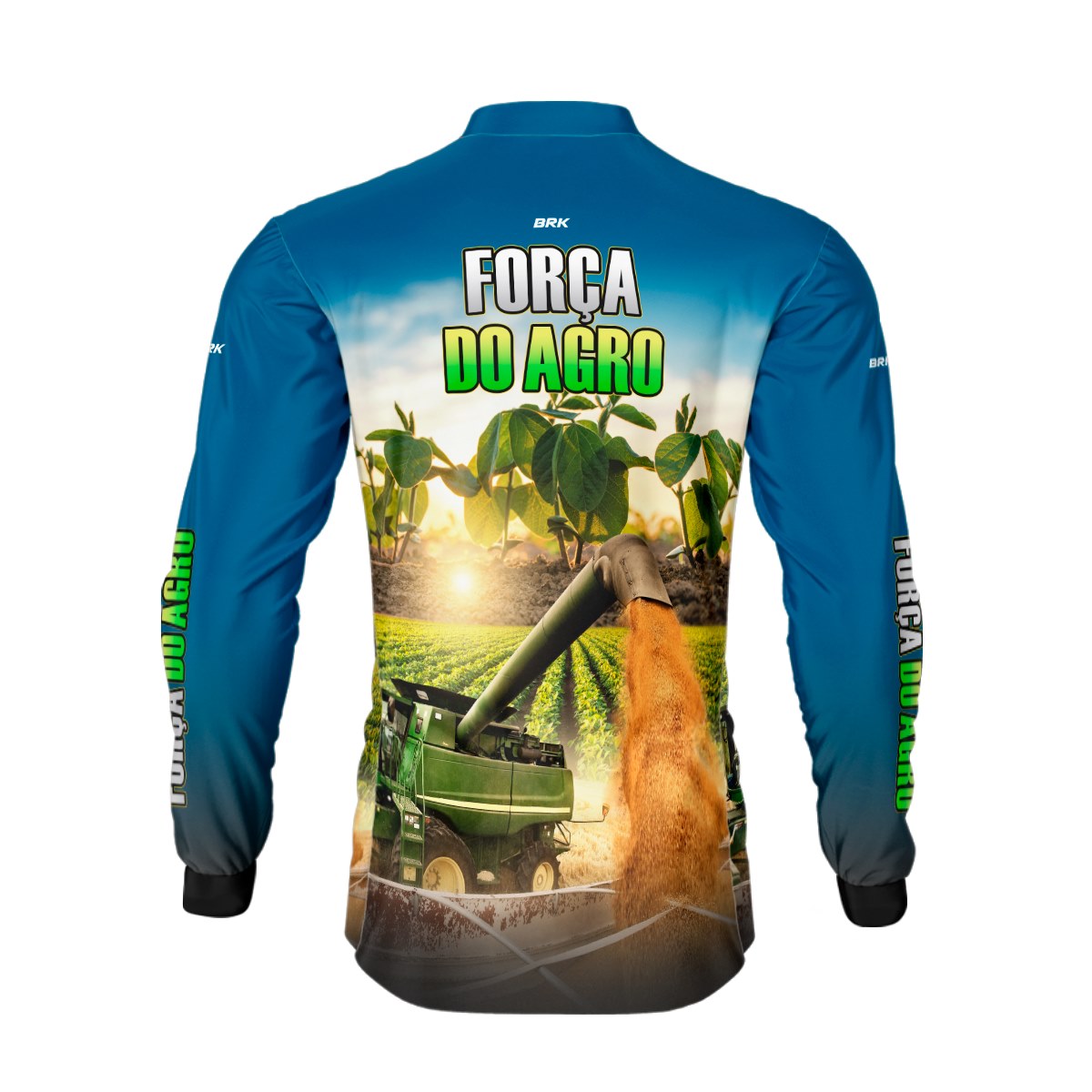 Camisa Agro Brk Força do Agro Soja com Proteção Solar UV50+ Envio Imediato - Brk Agro