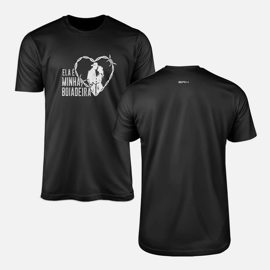 Camiseta Agro Brk Ela é Minha Boiadera com Algodão Premium