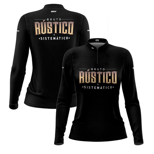 Camisa Agro Feminina Brk Bruto Rústico e Sistemático com Proteção Solar UV50+ - Brk Agro