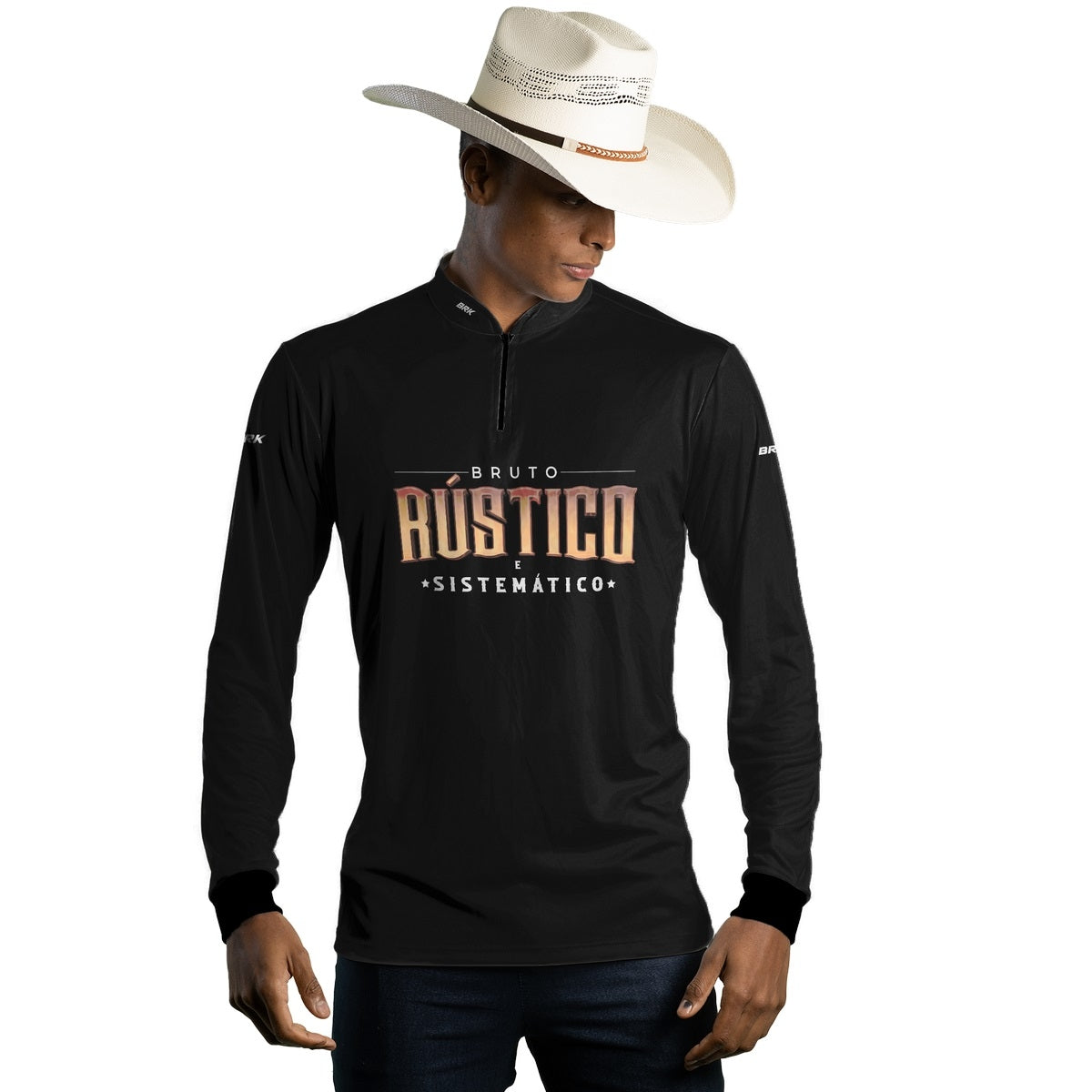 Camisa Agro Brk Bruto Rústico e Sistemático com Proteção Solar UV50+ - Brk Agro