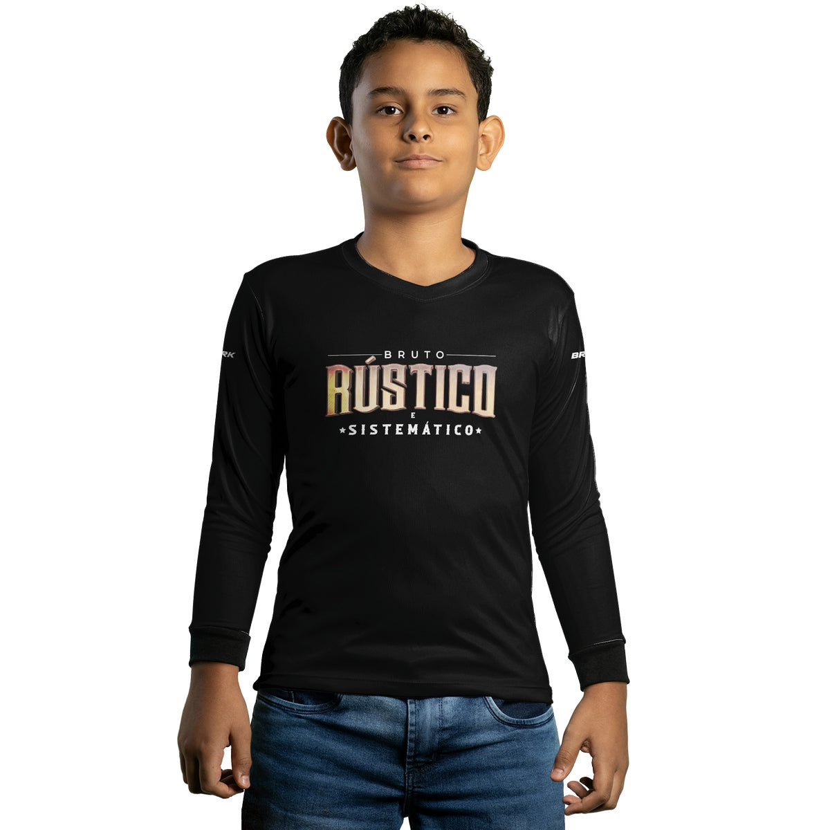 Camisa Infantil Agro Brk Bruto Rústico e Sistemático com Proteção Solar UV50+ - Brk Agro