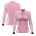 Camisa Agro Feminina Brk Básica Floral Rosa com Proteção Solar UV50+ - Brk Agro