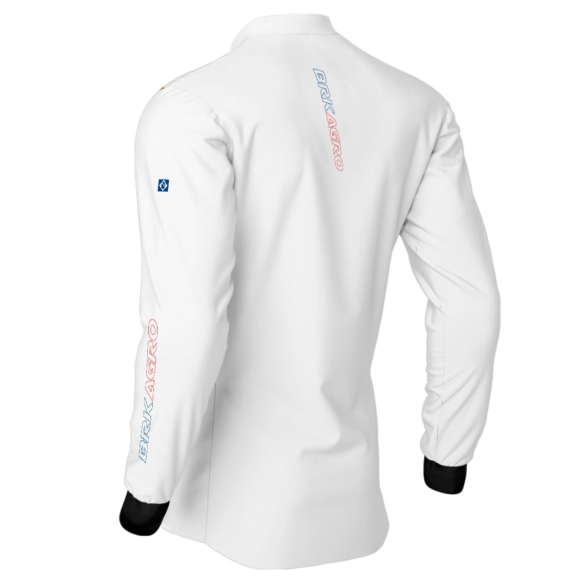 Camisa Agro Brk Branca Azul e Vermelha com Proteção Solar UV50+ - Brk Agro