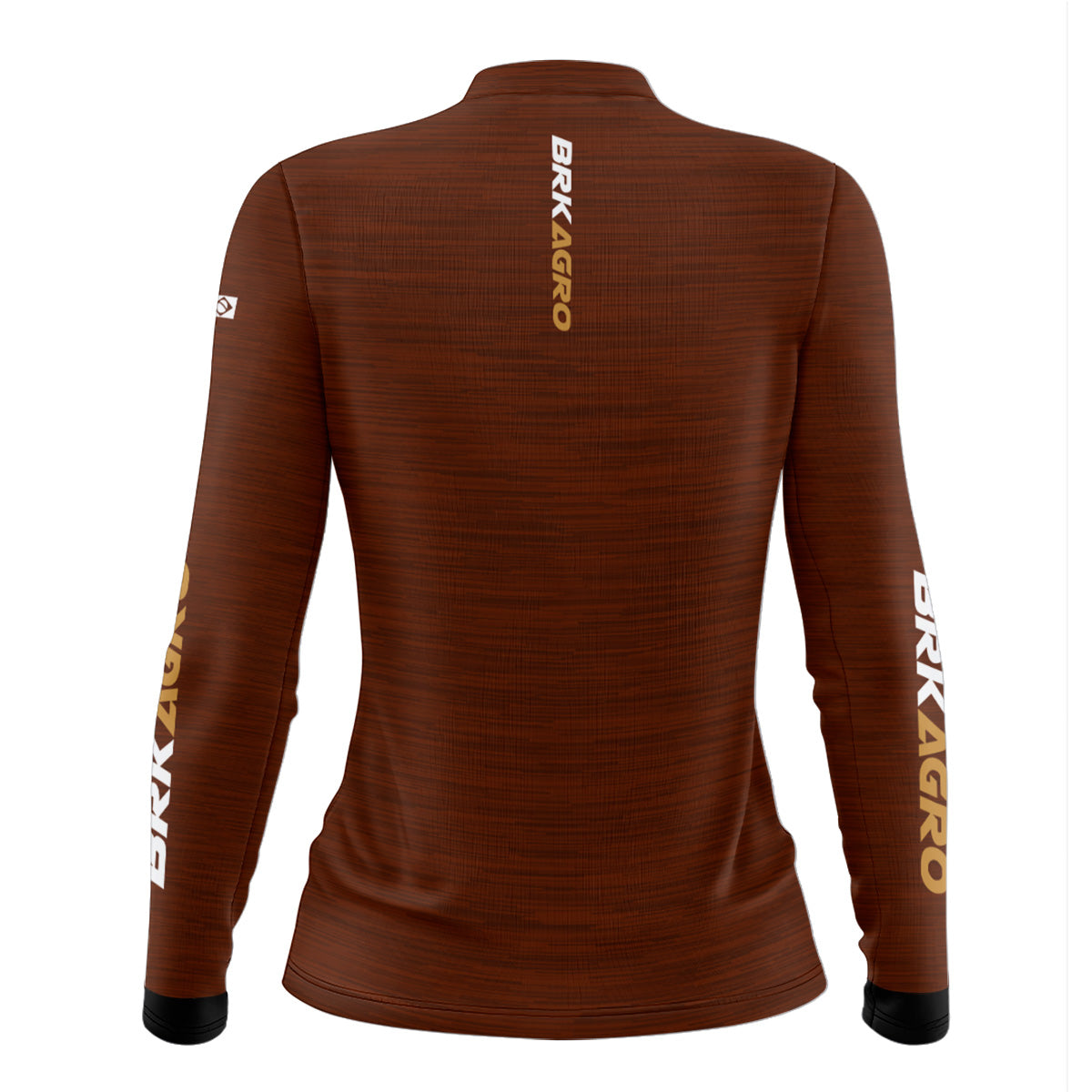 Camisa Agro Feminina Brk Mescla Marrom Yellowstone com Proteção Solar UV50+ - Brk Agro