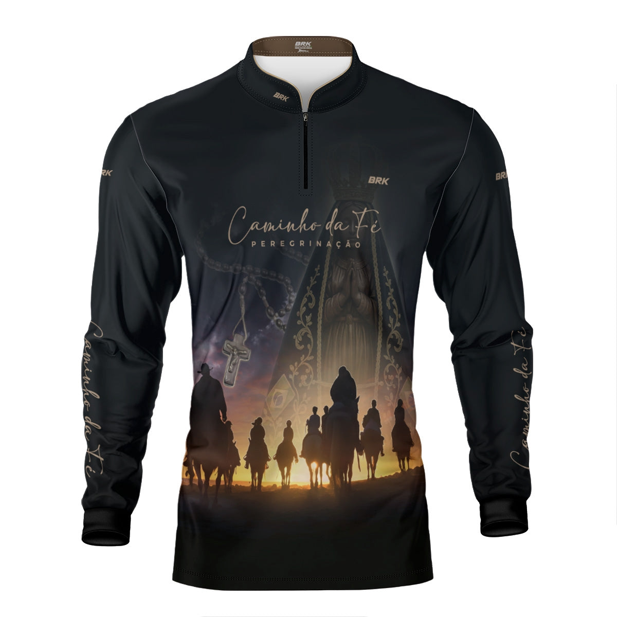 Camisa Agro Brk Caminho da Fé Peregrinação Cavalgada com Proteção Solar UV50+ - Brk Agro