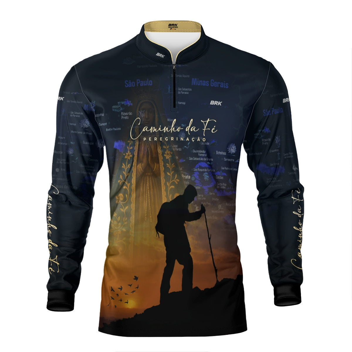Camisa Agro Brk Caminho da Fé Peregrinação com Proteção Solar UV50+ - Brk Agro
