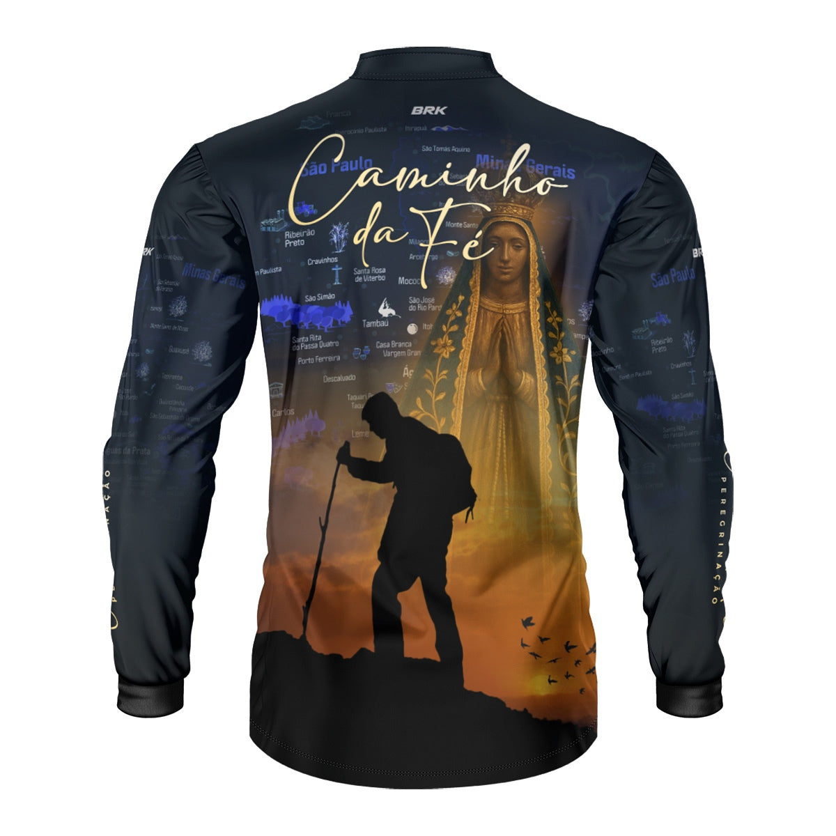 Camisa Agro Brk Caminho da Fé Peregrinação com Proteção Solar UV50+ - Brk Agro