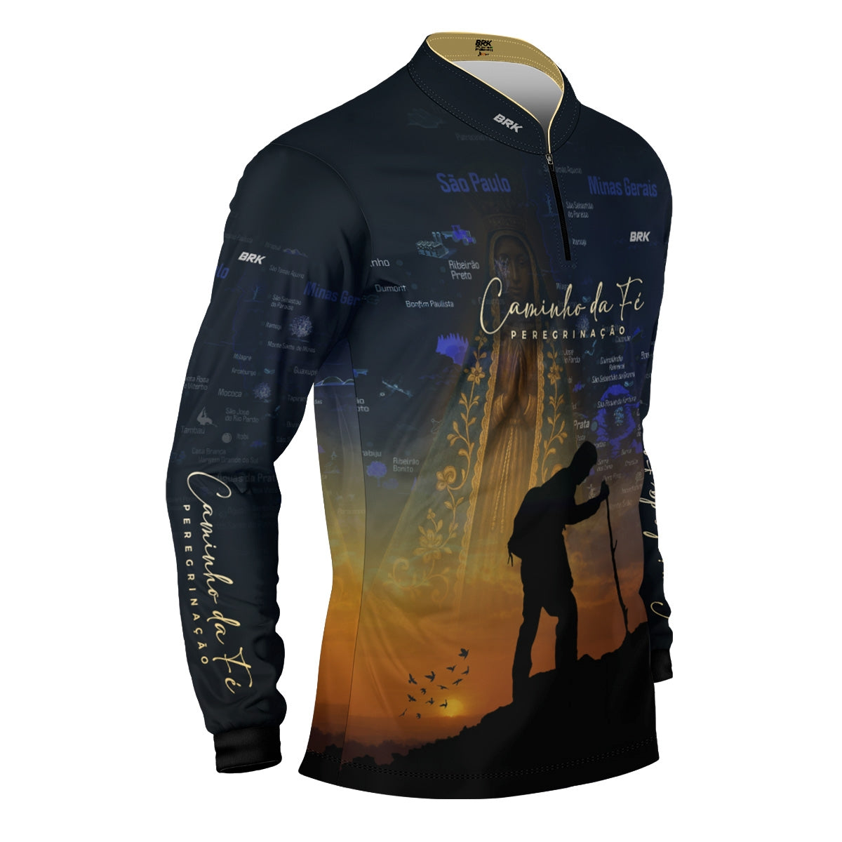 Camisa Agro Brk Caminho da Fé Peregrinação com Proteção Solar UV50+ - Brk Agro