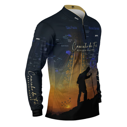 Camisa Agro Brk Caminho da Fé Peregrinação com Proteção Solar UV50+