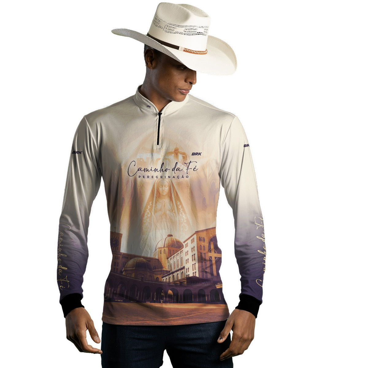 Camisa Agro Brk Caminho da Fé Peregrinação Catedral com Proteção Solar UV50+ - Brk Agro