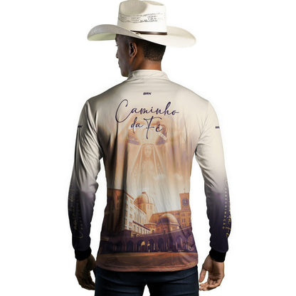 Camisa Agro Brk Caminho da Fé Peregrinação Catedral com Proteção Solar UV50+