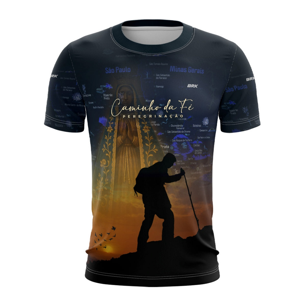 Camiseta Agro Brk Caminho da Fé Peregrinação com Proteção Solar UV50+ - Brk Agro