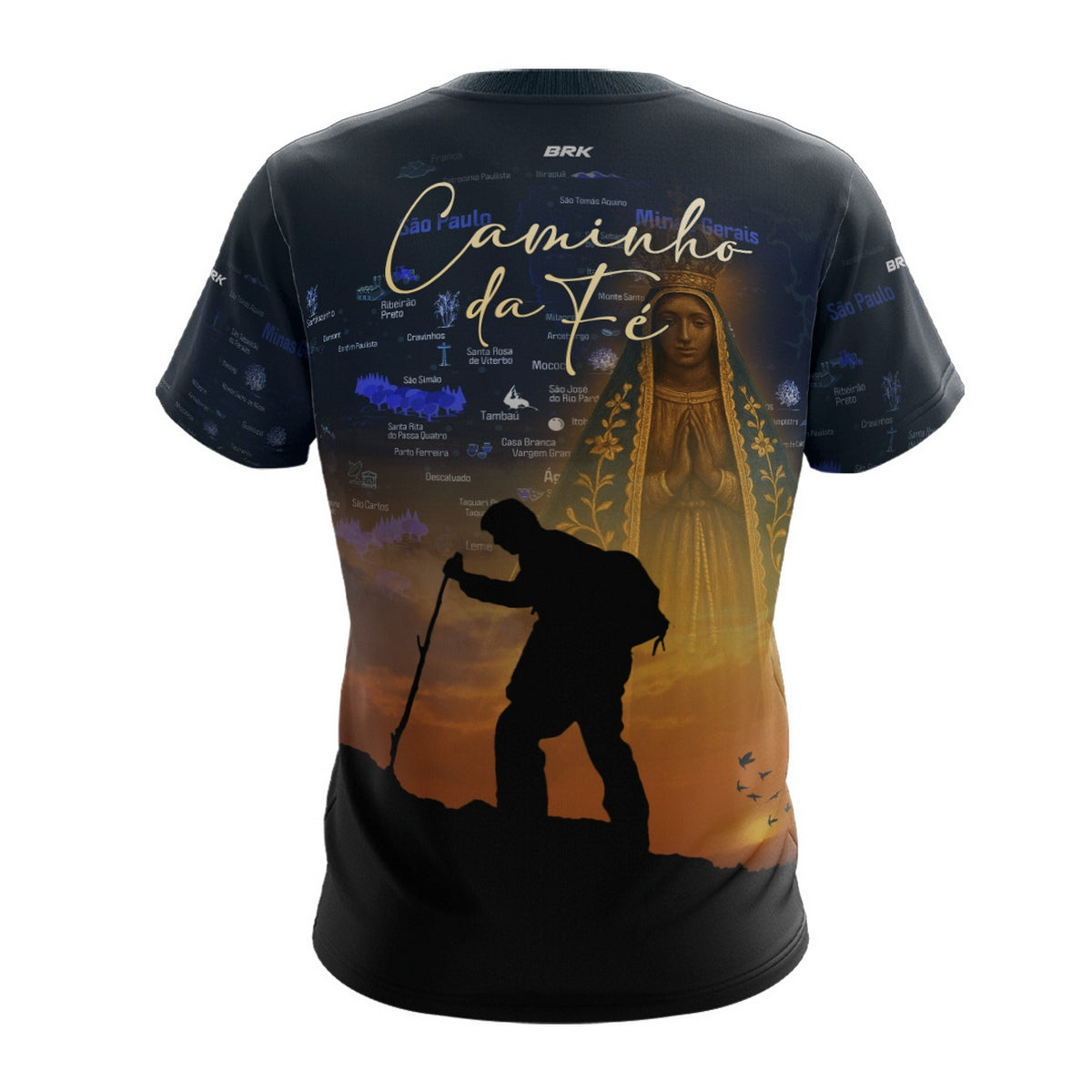 Camiseta Agro Brk Caminho da Fé Peregrinação com Proteção Solar UV50+ - Brk Agro