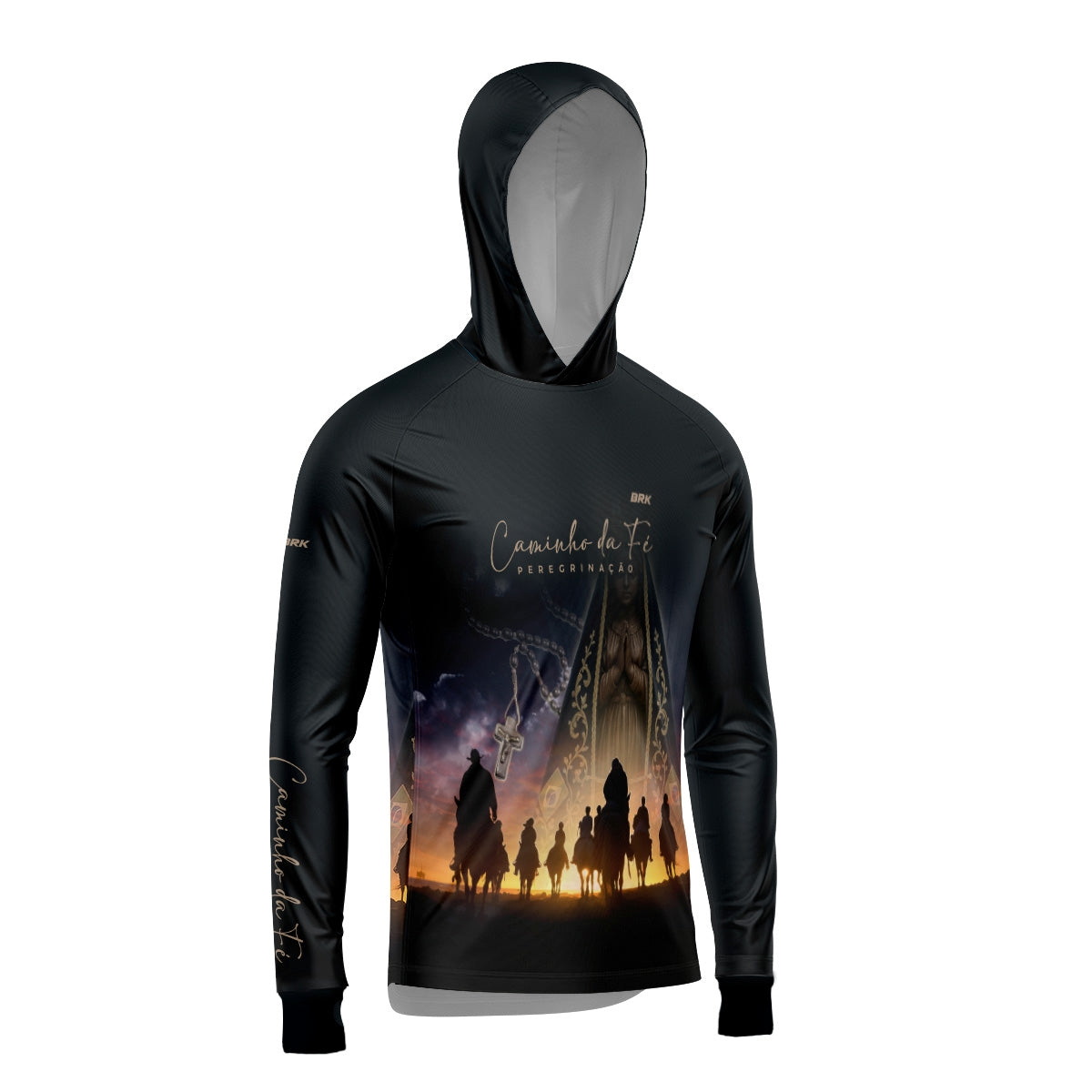 Camisa com Capuz Brk Caminho da Fé Cavalgada com Proteção Solar UV50+ - Brk Agro