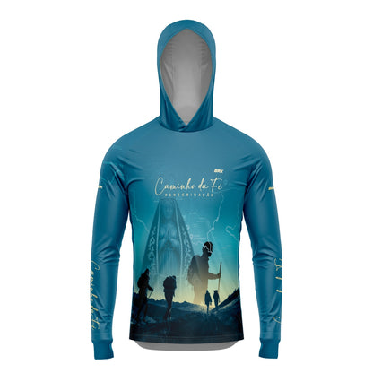 Camisa com Capuz Brk Caminho da Fé Nossa Senhora com Proteção Solar UV50+