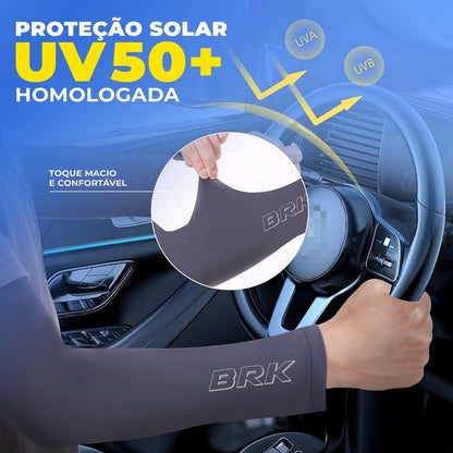 Manguito com Proteção UV50+ Preto Caminho da Fé