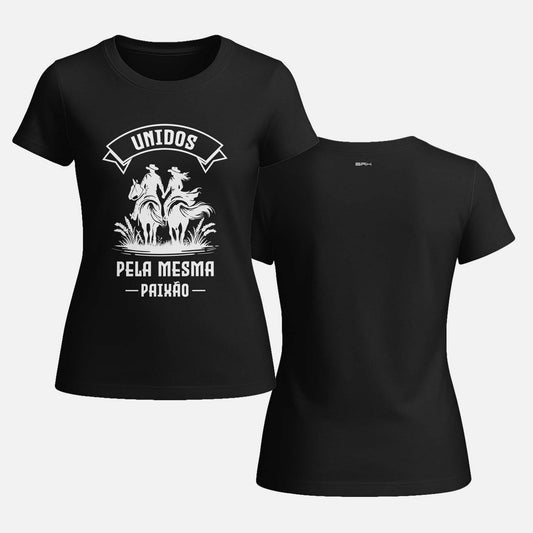 Camiseta Agro Feminina Brk Unidos Pela Mesma Paixão com Algodão Premium