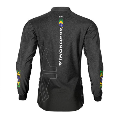 Camisa Agro Brk Agronomia Cinza com Proteção Solar UV50+