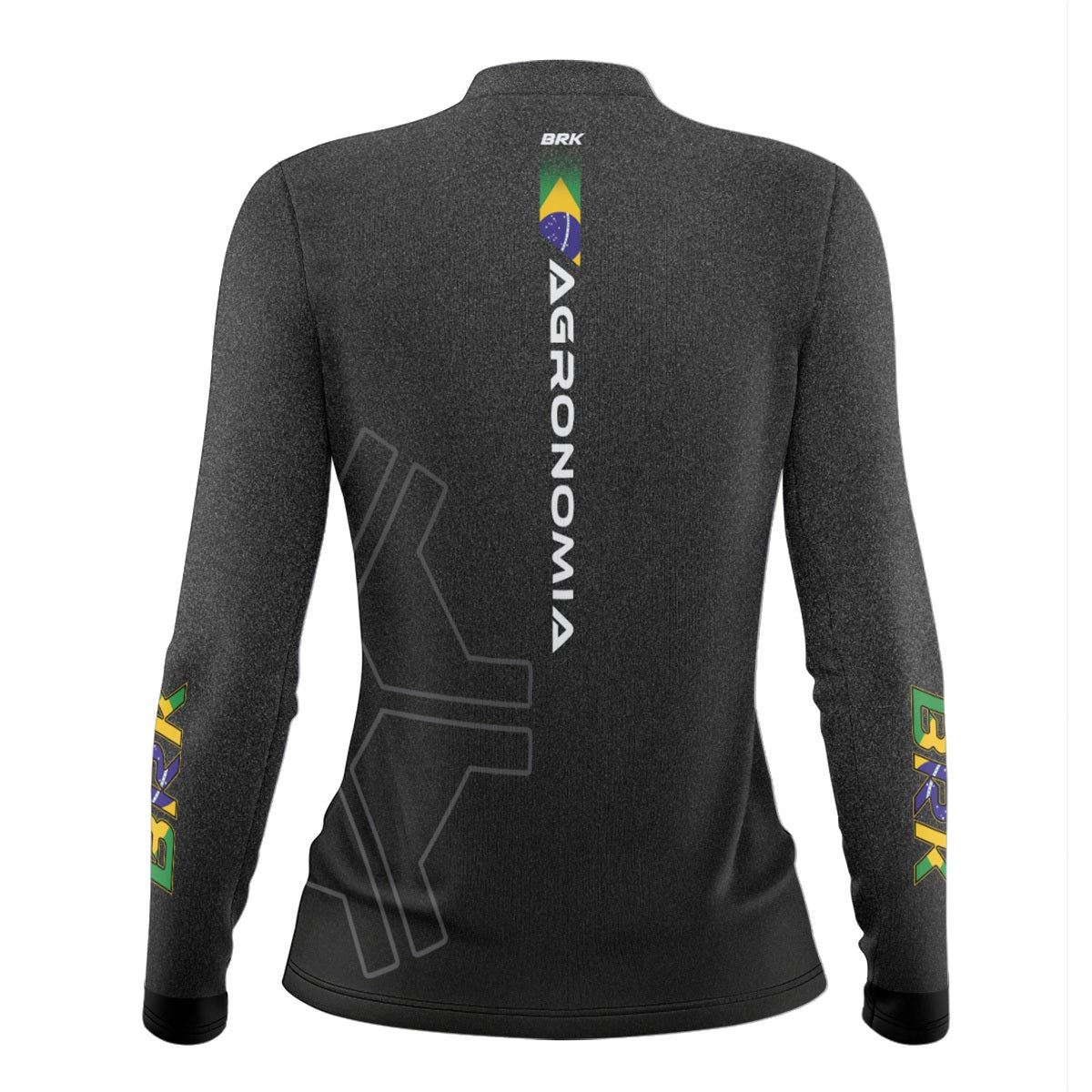 Camisa Agro Feminina Brk Agronomia Cinza com Proteção Solar UV50+ - Brk Agro