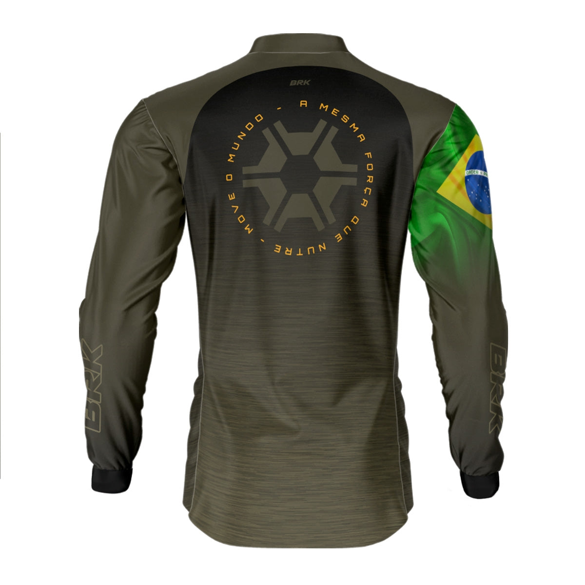 Camisa Agro Brk Agronomia Bandeira do Brasil com Proteção Solar UV50+ - Brk Agro