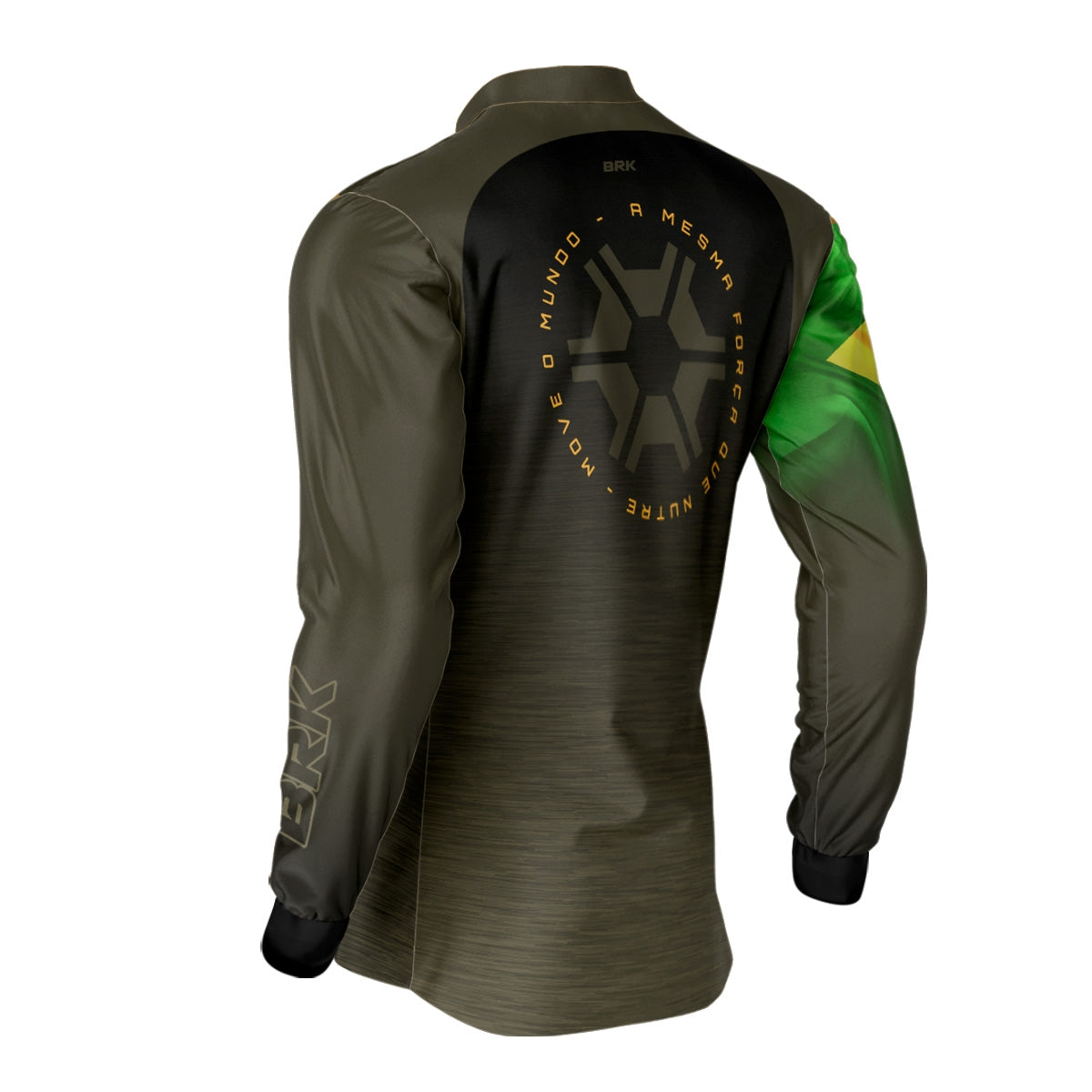 Camisa Agro Brk Agronomia Bandeira do Brasil com Proteção Solar UV50+ - Brk Agro