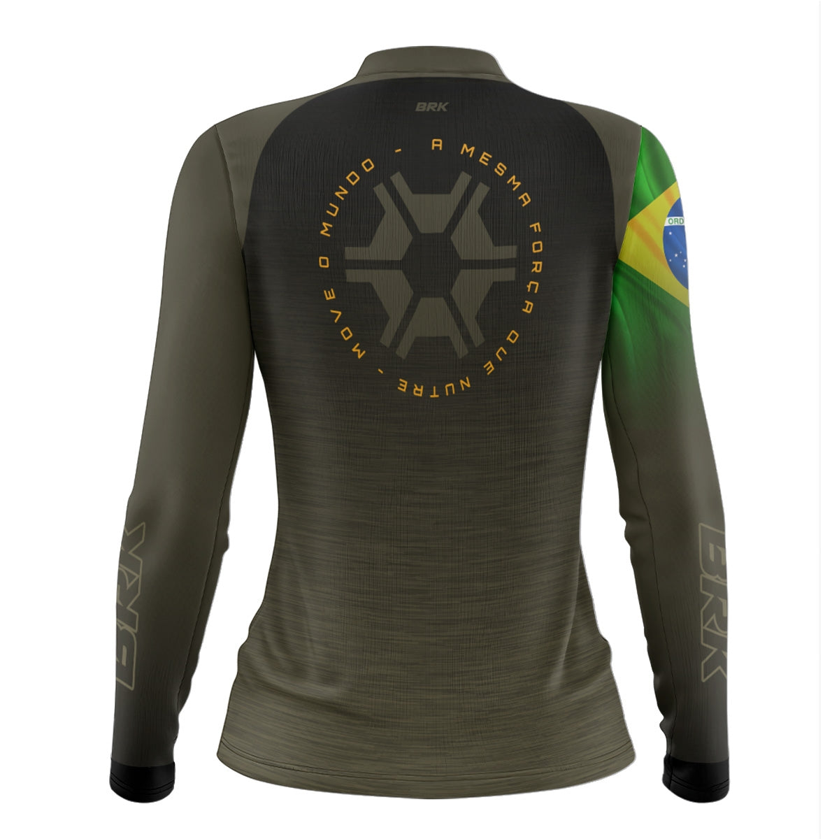 Camisa Agro Feminina Brk Agronomia Bandeira do Brasil com Proteção Solar UV50+ - Brk Agro