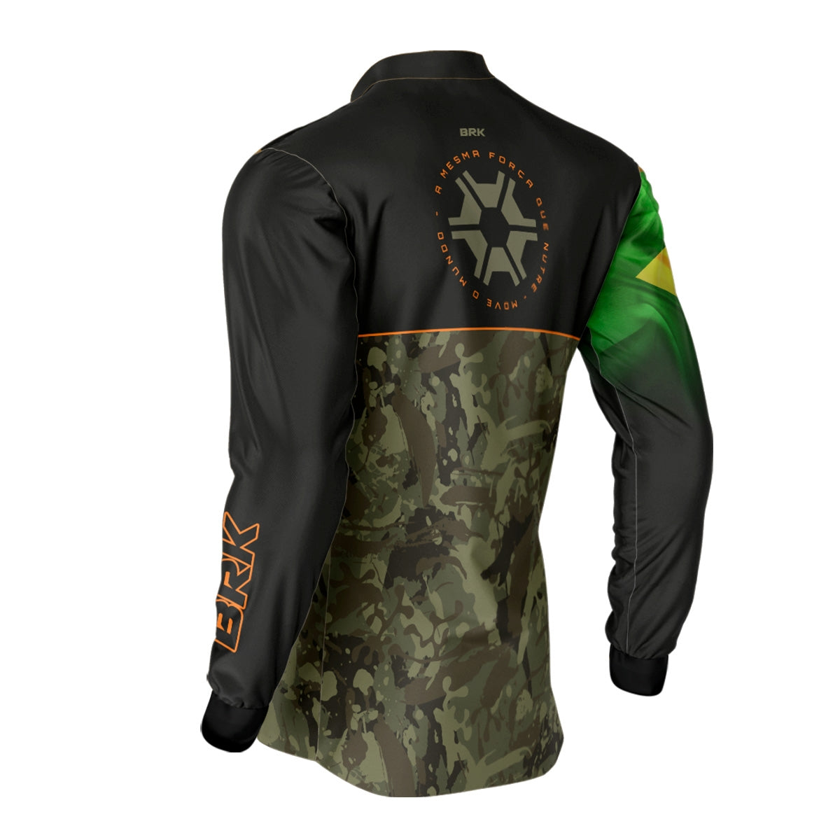 Camisa Agro Brk Agronomia Camo Brasil com Proteção Solar UV50+