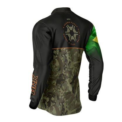 Camisa Agro Brk Agronomia Camo Brasil com Proteção Solar UV50+
