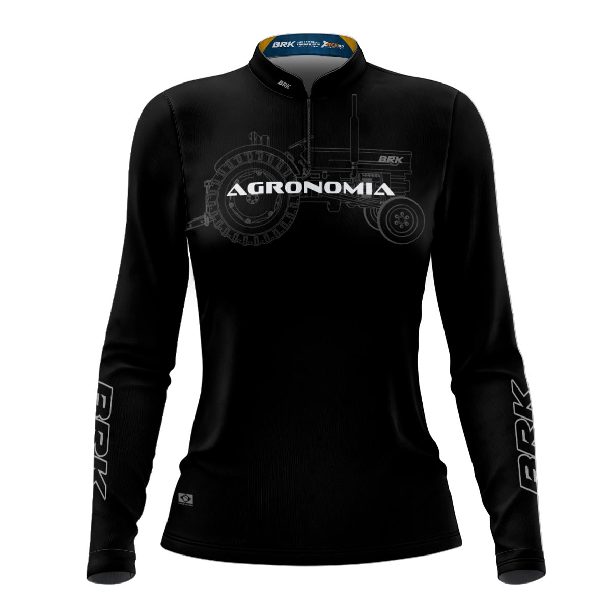 Camisa Agro Feminina Brk Agronomia Trator com Proteção Solar UV50+ - Brk Agro