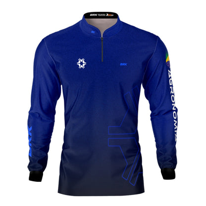 Camisa Agro Brk Agronomia Azul com Proteção Solar UV50+