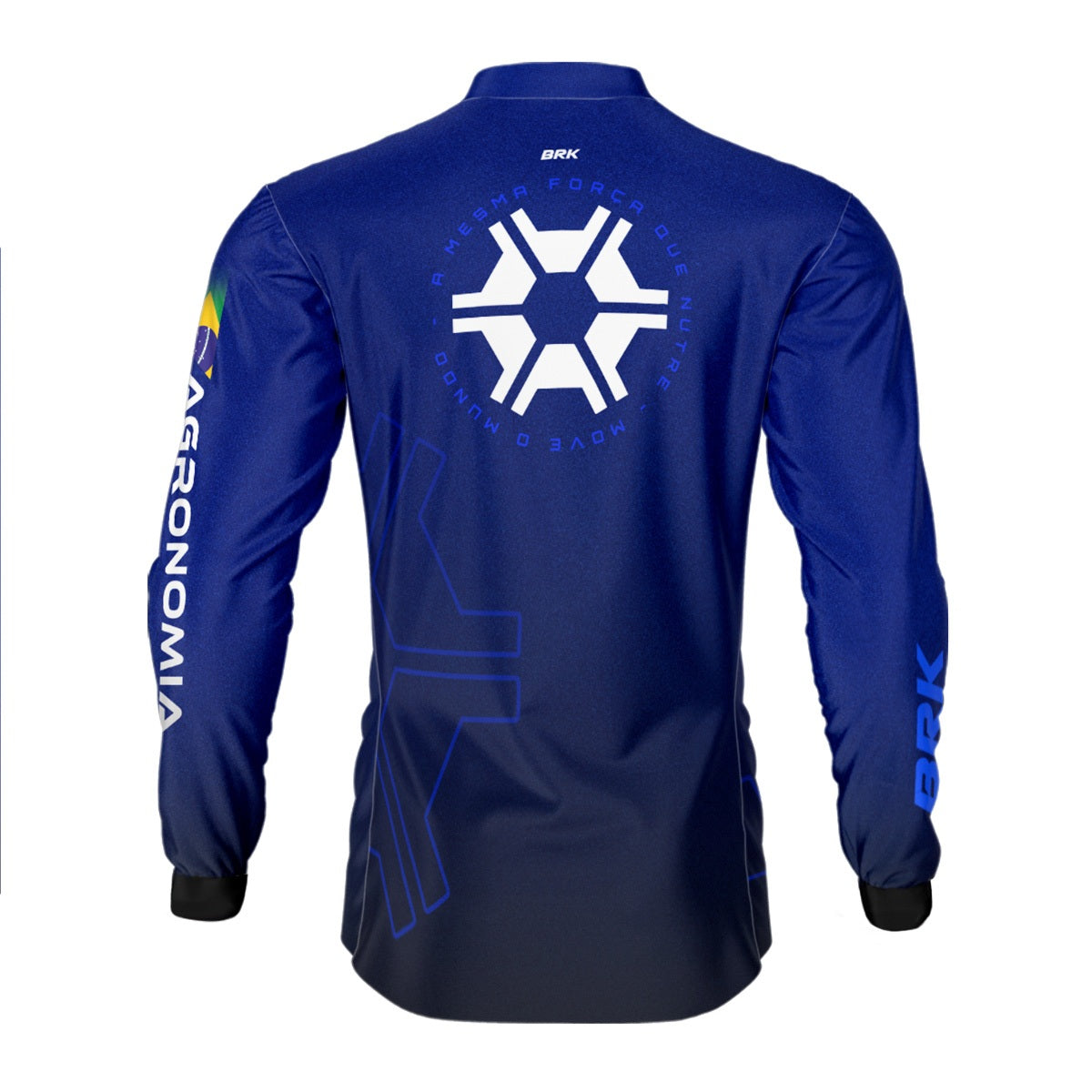 Camisa Agro Brk Agronomia Azul com Proteção Solar UV50+ - Brk Agro