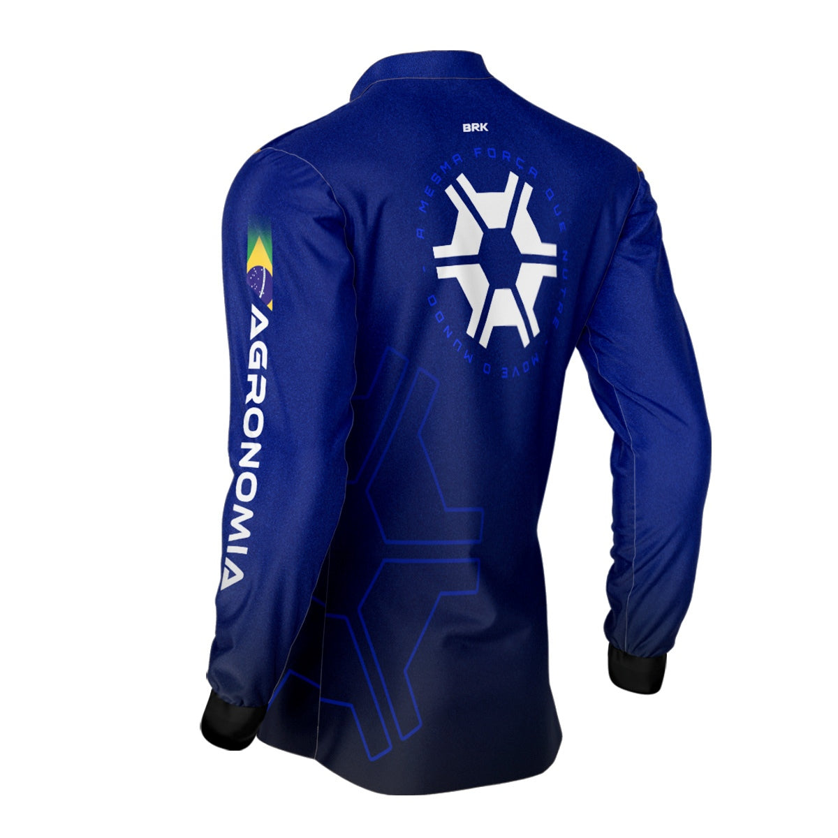 Camisa Agro Brk Agronomia Azul com Proteção Solar UV50+ - Brk Agro