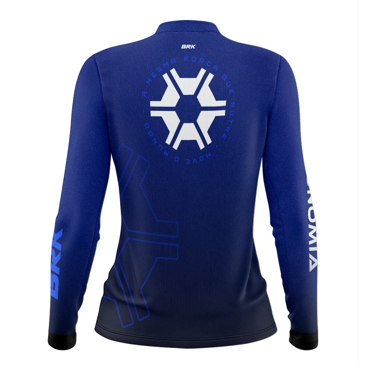 Camisa Agro Feminina Brk Agronomia Azul com Proteção Solar UV50+ - Brk Agro