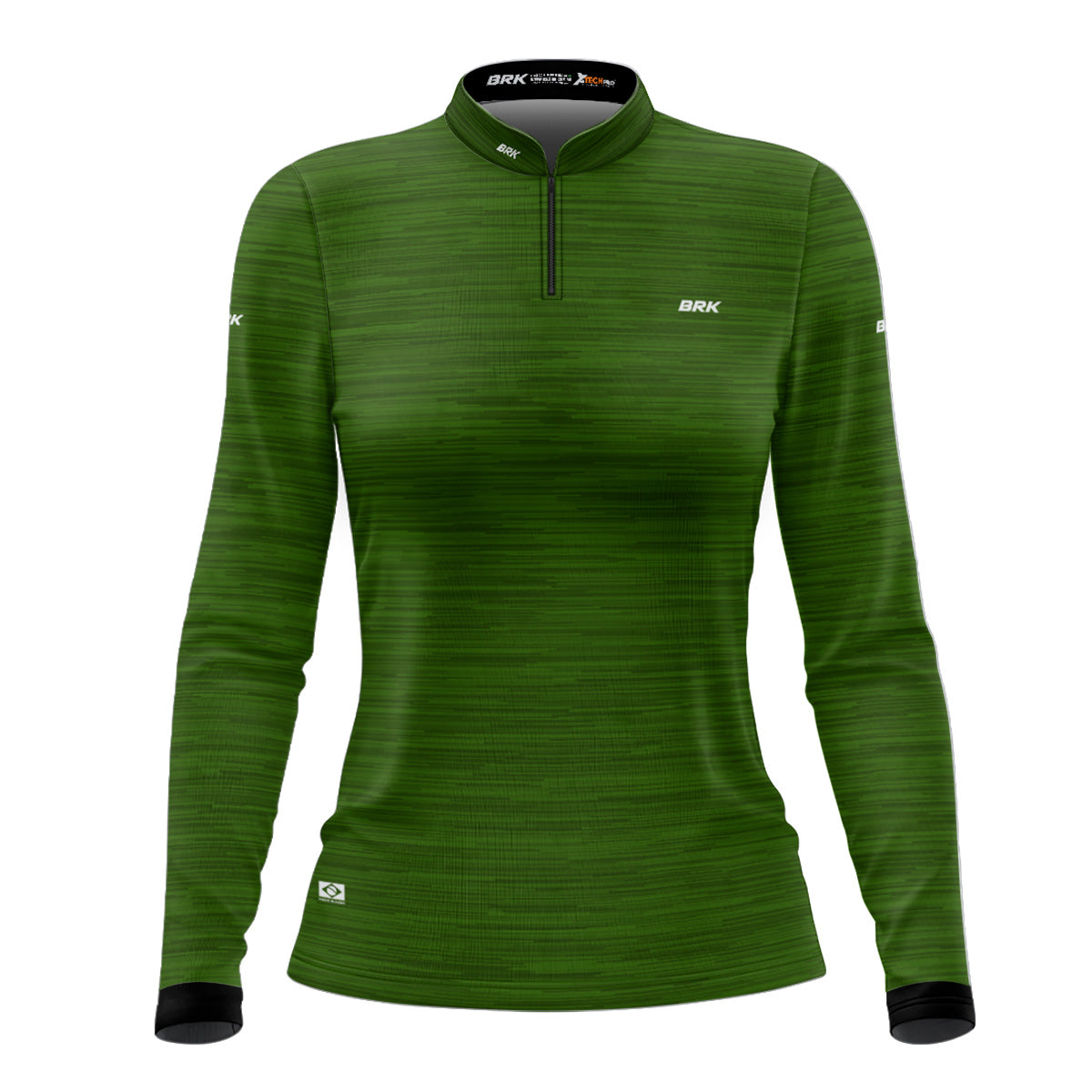 Camisa Agro Feminina Brk Mescla Verde Claro com Proteção Solar UV50+ - Brk Agro