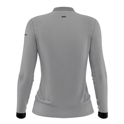 Camisa Agro Feminina Brk Básica Cinza Claro com Proteção Solar UV50+ - Brk Agro