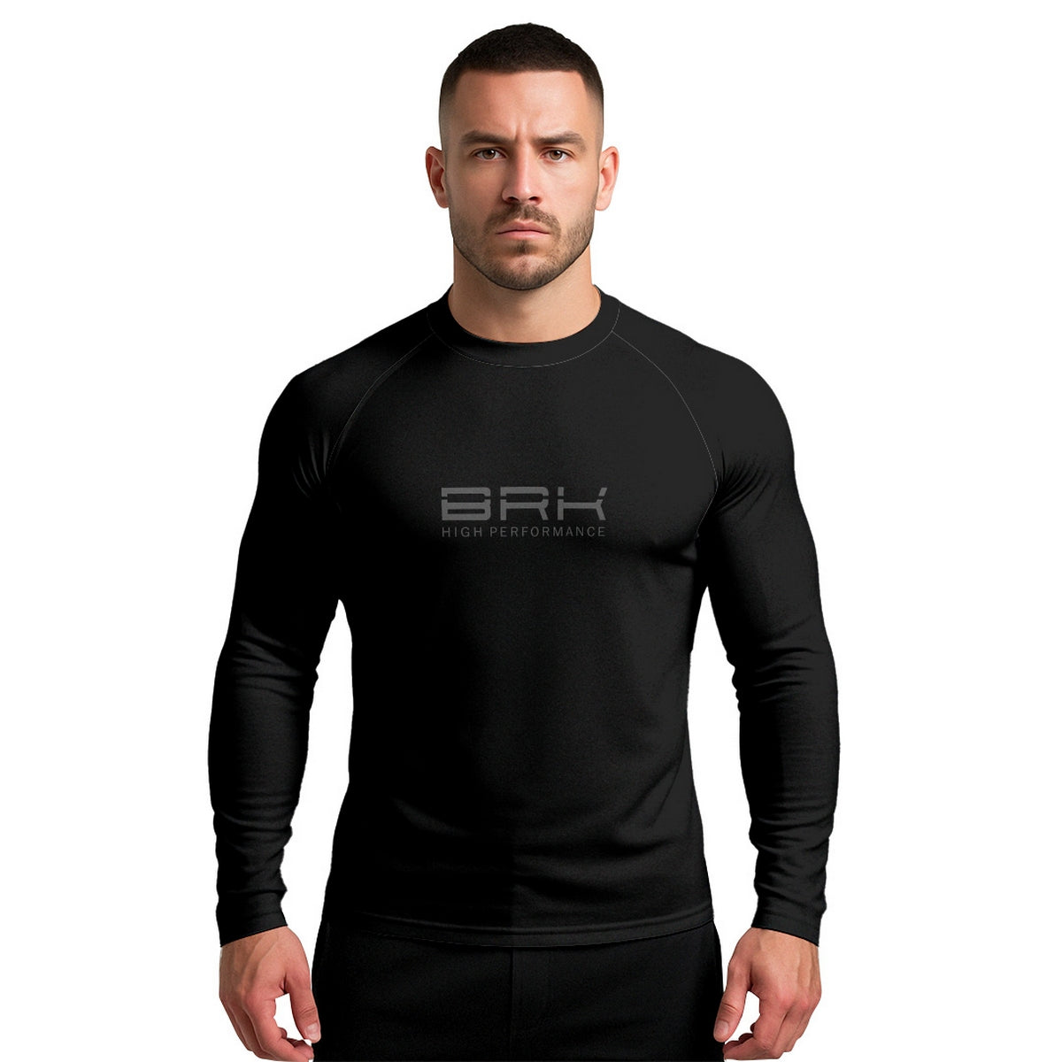 Camisa Raglan Brk Clean Preta com Proteção Solar UV50+ - Brk Agro